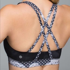 Lululemon Energy Bra Polka Dot